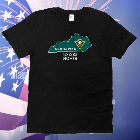 UNCW Basketball Beat Kentucky Shirt NCAA Team Spirit Graphic Fan Tee·90 - Picture 1 of 5